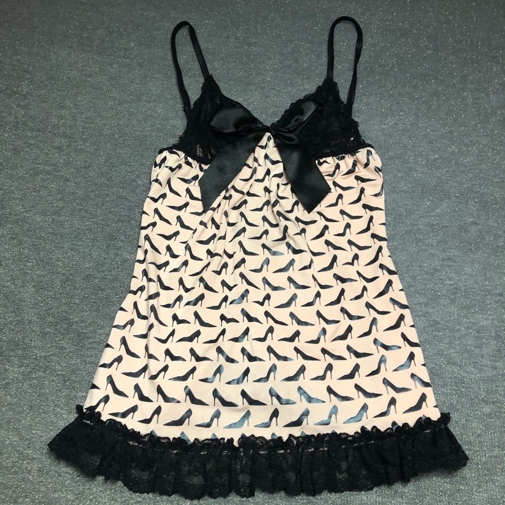*NWOT* Dreamgirl Stiletto Print Babydoll Set - Picture 2 of 12